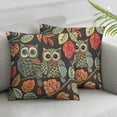 thumbnail image 3 of Owl Throw Pillow Cover Couch Pillow Case Square Outdoor Pillow Sofa Bed Lumbar Pillowcase Decorative, 3 of 7