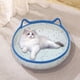 thumbnail image 1 of Mom's Best Cama refrescante de cuerda de algodón para gatos y perros, transpirable y refrescante, 40 x 14 cm, azul y blanco, 1 of 6
