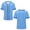 Blue, variant on Women's Solid Color Baseball Jersey, Button-Up Short Sleeve Hip Hop T-Shirt, Casual Streetwear Top Army Green XXL(XXL)