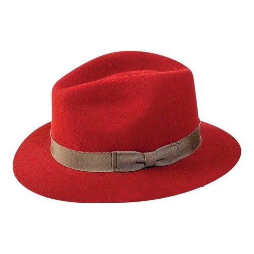 hunter orange fedora