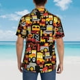 thumbnail image 6 of Daiia Cars Hawaiian Shirt for Men Gentle Cotton Regular Short Sleeve Casual-Large, 6 of 9