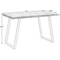thumbnail image 5 of VANELC Industrial Computer Desk, 47 inch PC Writing Desk, Vintage Study Table for Home Office Workstation (Brown), 5 of 5