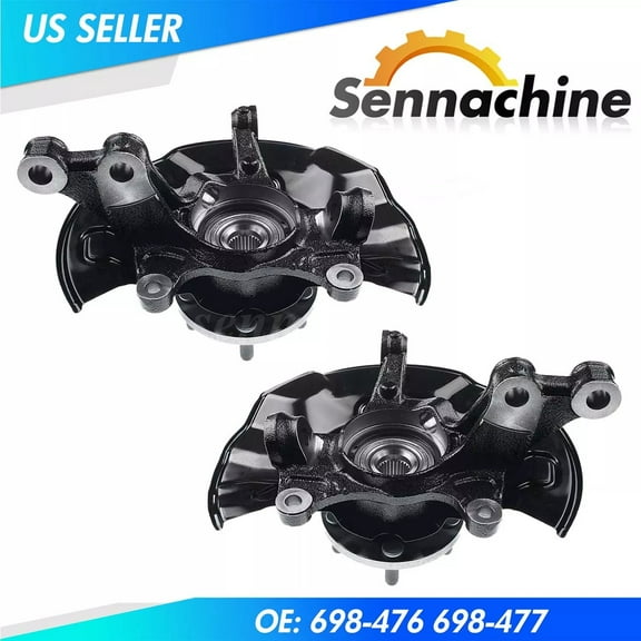 Sennachine 2PK Steering Knuckle Assembly for 2014-2018 Toyota Corolla Matrix
