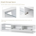 thumbnail image 5 of Aukfa LED TV Stand for TVs up to 75" - TV Cabinet with Storage - White, 5 of 7