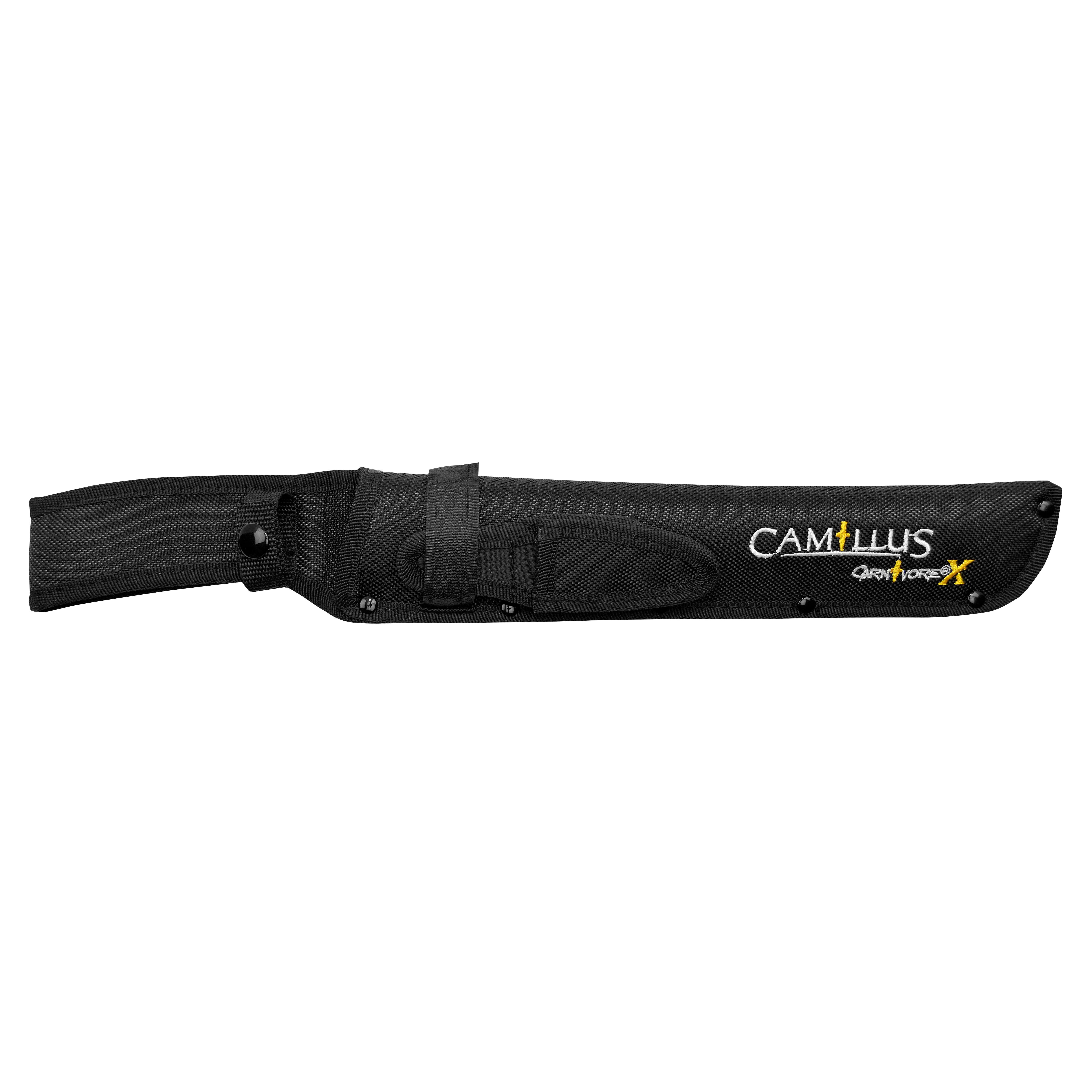Camillus Carnivore X 18" Machete, 12" Blade, Green with Trimming Knife and Sheath