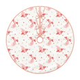 thumbnail image 2 of Halloween Christmas Tree Skirt - Cartoon Cute Axolotl Pink_A 30 Inches Christmas Tree Skirt for Halloween Holiday Indoor Home Christmas Tree Decorations with Three Ribbons, 2 of 7