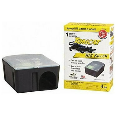 Motomco Rodent Station,4 oz,2 in H,Black 22880