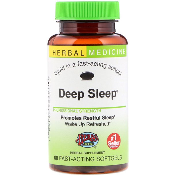 Herbs Etc. Deep Sleep, 60 FastActing Softgels