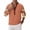 Tops-A23Orange, variant on Casual Shirts Color Block Slim Fit Henley Collar Long Sleeve Shirt Soft Graphic T-Shirts Aztec Sleeve Patchwork Design Vacation Daily
