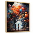 thumbnail image 2 of Designart "Infinite Knowledge Schools Boys wall art" Cityscapes Floater Framed Wall Art Print, 2 of 7