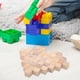 thumbnail image 2 of 100 Uds cubo bloque de construcción rompecabezas juguete bloques de construcción de madera niño apilamiento juguete, 2 of 7