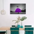 thumbnail image 3 of Wall26-Canvas Wall Art-Black and Purple Tree-Giclee Painting Wall Bedroom Living House Decoration Home Art - 24x36 inches, 3 of 4