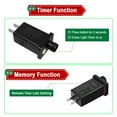 thumbnail image 3 of FITE ON 2 PCS 30V 0.2A LED Transformer Replacement LED Controller Power Supply Adapter with 8 Modes Compatible with 30V Plug LED String Light, Christmas Light (30V 6W), Black, 3 of 6
