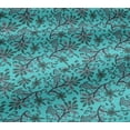 thumbnail image 5 of oneOone Viscose Jersey Fabric Leaves & Floral Block Print Fabric BTY 60 Inch Wide, 5 of 5