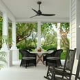 thumbnail image 6 of Hunter - Mazzini Indoor/Outdoor Ceiling Fan, Remote, 52-inch, Matte Black, Casual-style, 6-speed DC Motor, Energy Star, 52831, for Porches, Bathrooms, 6 of 16