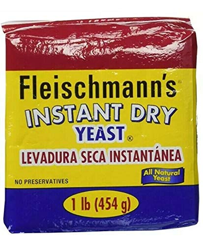 Fleischmann's Instant Dry Yeast Fast Acting Kosher 2 x 1lb Bag Expires 3/1/2022