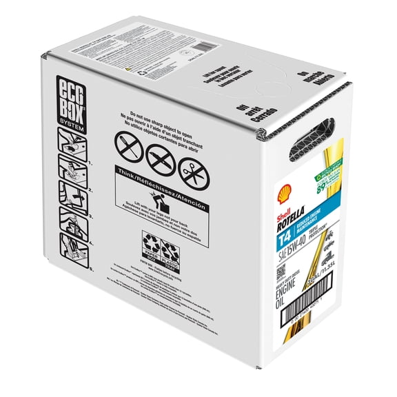 Shell Rotella T4 Triple Protection 15W-40 Diesel Engine Oil, 3 Gallon