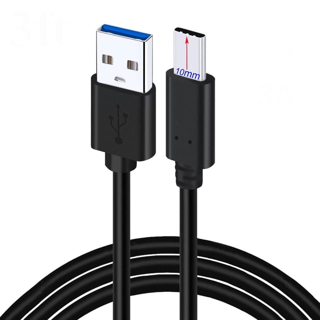 1M Cable USB 3.0 Tipo C Carga Rápida para Oukitel WP10 5G WP5 WP7 WP2 WP1, K13 Pro, WP5000 | Doogee