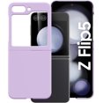 thumbnail image 2 of Case for Samsung Galaxy Z Flip 5 (2023) with Cover Screen Protector, Thin Hard PC Phone Case for Galaxy Z Flip5 - Lilac+Glass, 2 of 14