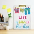 thumbnail image 6 of FMSHPON Flip Flops Summer Clipboard Hardboard Wood Nursing Clip Board and Pull for Standard A4 Letter 13x9 inches, 6 of 8
