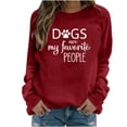 thumbnail image 1 of Azrian Deals Womens Sweatshirts Print T-Shirt Long Sleeve Blouse Round Neck Casual Tops, 1 of 6