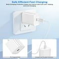 thumbnail image 3 of USB C Wall Charger for iPhone 15 Charger Block 20W PD Power Adapter for iPhone 15/15Pro/15Pro Max/15Plus/14/13/12/11/ Xs/X, iPad and More, 3 of 7