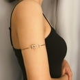 thumbnail image 4 of de para mujer, cadena de abierto Sun Moon, brazalete de moda simple brilnte para fiesta en verano, Zulema Pulsera de brazo, 4 of 7