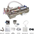 thumbnail image 3 of TECHTONGDA Paste Liquid Filling Machine Pneumatic 100-1000ml Stainless Steel Dual-Purpose Piston Filler Dispenser with 2 Nozzles, 3 of 11