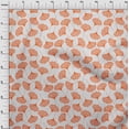 thumbnail image 3 of oneOone Cotton Cambric Orange Fabric Artistic Sewing Fabric By The Yard Printed Diy Clothing Sewing Supplies 42 Inch Wide-6BS, 3 of 4