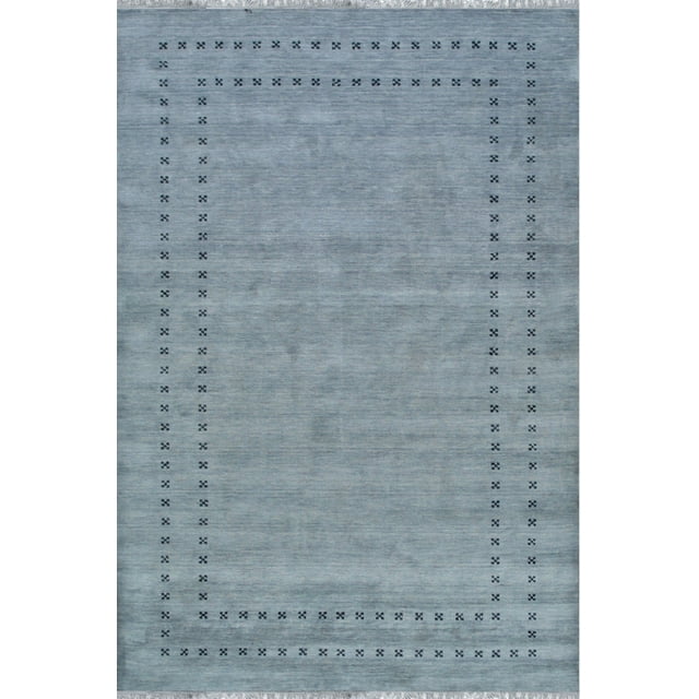 Tapis Gris Élégant Fait à la Main Transitionnel Uni Lori Baft