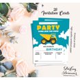 thumbnail image 5 of Darling Souvenir Green Birthday Invitation Card 28 Pcs Fill or Write In Blank Invites Printable Party Supplies 5 x 7 Inches, 5 of 5