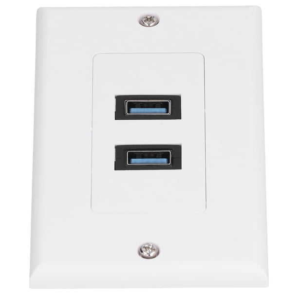 Enchufe De Panel USB, Toma De Cargador De Pared De Transmisión De Alta Velocidad Compatible Para Transmisión De Señal Para Carga De Dispositivos