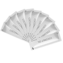 5 Portable Coconut Oil Strips (8ml/Strip), Cold-Pressed Virgin, Natural for Hair Smoothing & Skin Massage