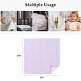 thumbnail image 4 of Purple White Stripe Cloth Napkins, Modern Minimalist Geometric Striped Washable and Reusable Dinner Napkins Set of 4, Table Napkin for Kitchen Party Birthday Wedding Hotel Housewarming 20"x20", 4 of 8