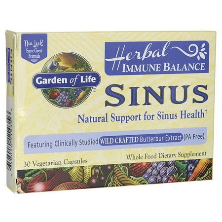 Garden of Life Herbal Immune Balance Sinus Vegetarian Capsules , 30 Ct