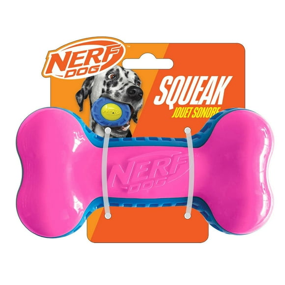 NERF Dog EXO Squeak Bone Dog Toy 7inch