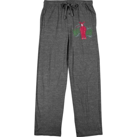 

A Christmas Story Ralphie Parker Pink Nightmare Costume Men s Graphite Heather Pajama Pants-XL
