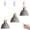 Gray, variant on Kiven H-Type Track Lighting Adjustable Length, 3-Light Modern Halo Track Pendant Light with Iron Lampshade, H Track Light Pedant for Bedroom Kitchen Island