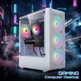 thumbnail image 2 of STGAubron Gaming Desktop PC, Intel Core i7 up to 3.9Ghz, Radeon RX 580 8G Graphics, 16G Ram,1Tb Ssd, Wifi 6, Bt 5.3, RGB Fan x4, Win11 Home, 2 of 5