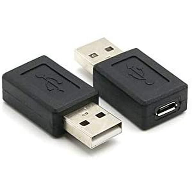 10 Pack Adaptateur Micro USB vers USB, Adaptateur Micro Femelle vers USB 2.0 Mâle, Adaptateur Convertisseur USB 2.0 a vers Micro USB Femelle Femelle Femelle USB 2.0 vers USB-A Mâle, Compatible Micro USB Charge