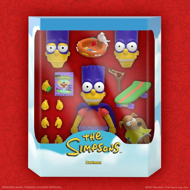 Super7 Collectible Teen Bart Simpson Action Figures, Plastic Super7 Collectible Teen Bart Simpson Action Figures, Plastic