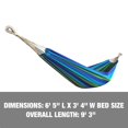 thumbnail image 6 of Bliss Hammocks Hammock in a Bag w/ Hand-woven Rope loops , 220 lbs Capacity , Seabreeze Stripe - 77" L x 40" W, 6 of 7