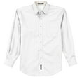 thumbnail image 5 of Port Authority S608ES Mens Extended Size Long Sleeve Easy Care Shirt, White & Light Stone - 10XL, 5 of 6