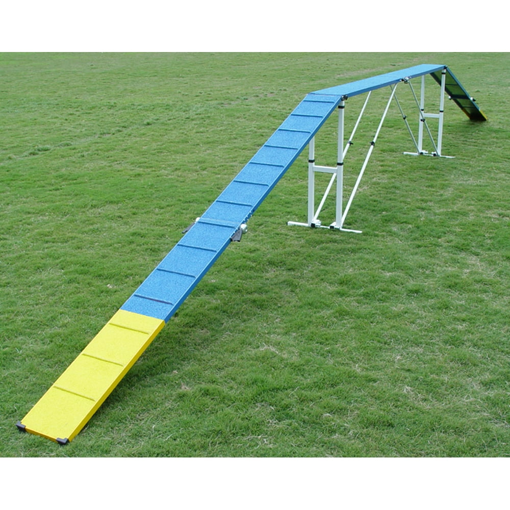 12' Dog Agility Dog Walk, Aluminum with Rubber Surface