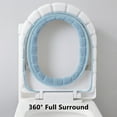 thumbnail image 6 of Toilet Seat Cover, Soft Warmer with Washable Fiber Cloth, Universal Size for Round & Elongated Toilets, Non-slip & Easy Llation for Year-round Comfort, Ideal for Cold Bathrooms & Family Homes, 6 of 9