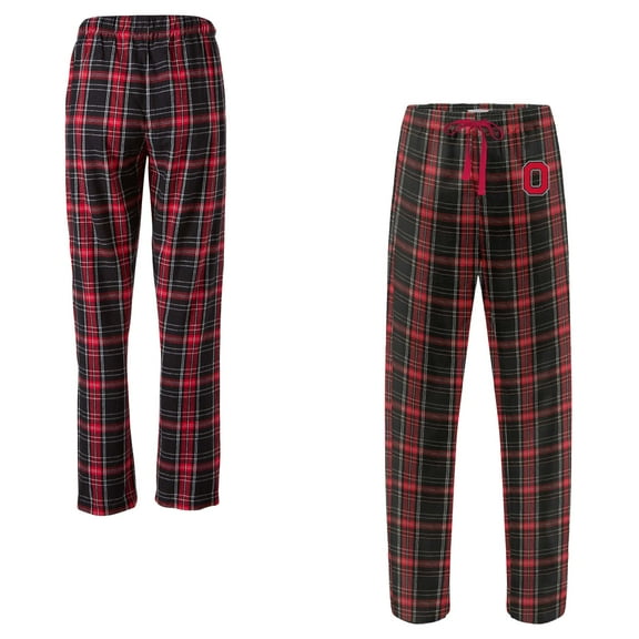 Women's Boxercraft  Black Ohio State Buckeyes Haley Flannel Pants
