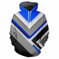 thumbnail image 2 of Sudadera con capucha con estampado 3D de rayas y empalme para hombre, sudadera con patrón de bloques de color, sudadera de manga larga para ocio callejero, sudadera holgada, 2 of 5