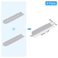 thumbnail image 2 of 8 Pairs Snapback Strap Cover, 7 Holes Plastic Adjustable Hat Snap Buckle Replacement (Grey), 2 of 7