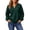 Green, variant on Solid V Neck Drop Shoulder Long Sleeve Top for Women, Loose Fit Casual Blouse Soft Multi Season Daily Work Shirt Yellow