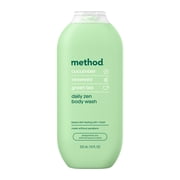 method Body Wash, Daily Zen - Leaves Skin Feeling Soft & Moisturized, Made Without Parabens, Notes of Cucumber, Seaweed & Green Tea, 18 fl oz